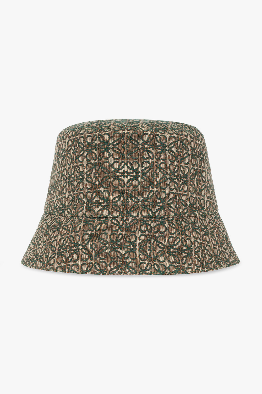 【LOEWE】cotton-blend jacquard bucket hat バケットハット Loewe Leather-Trimmed Cotton-Blend Jacquard Bucket Hat